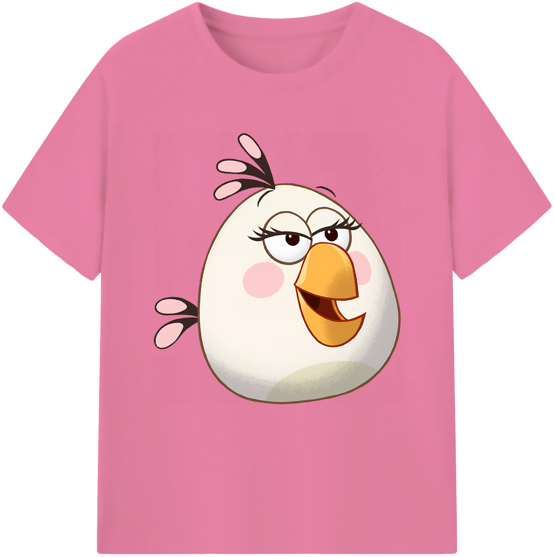 （画像用） Angry Birds アングリーバード 綿100％半袖Tシャツ（フロントプリント）
